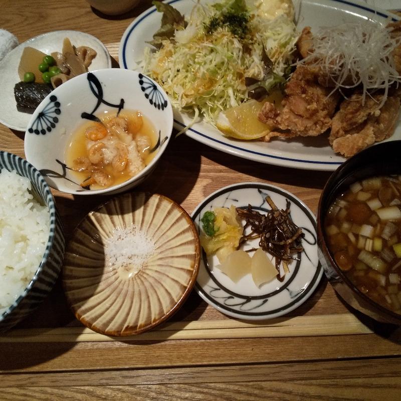 さつま地鶏からあげ定食(赤羽中央食堂)