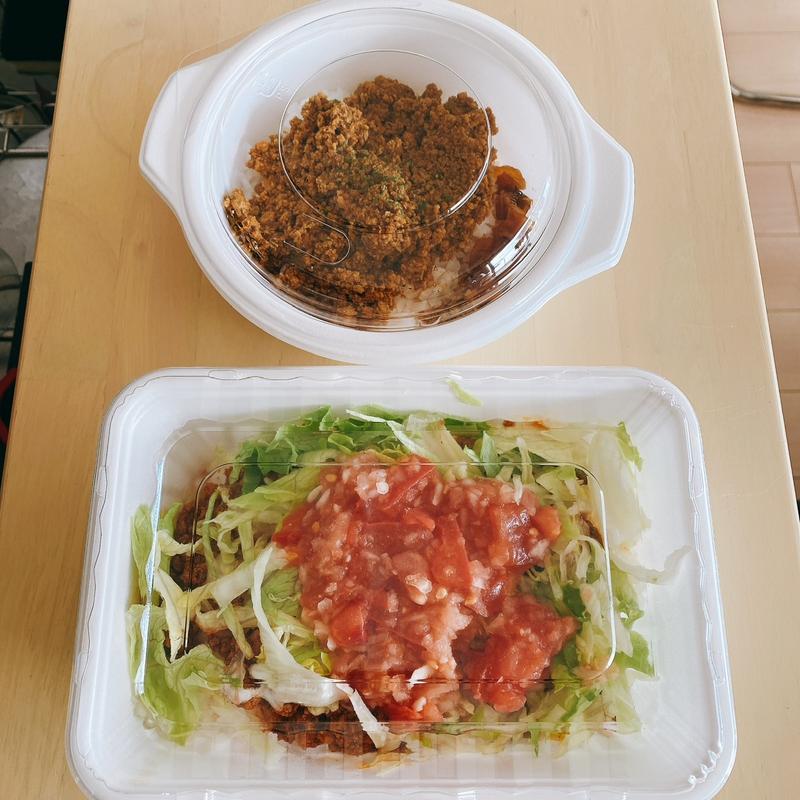 メンズタコセット(キーマ)(Taco rise & Curry - Chotto Bar バハ・マール 塚越本店)