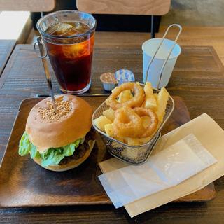 ハンバーガー　Aセット(Ju the burger 国分寺店)