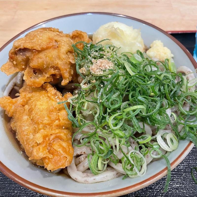 ぶっかけ 玉子の天ぷら 鶏の天ぷら(うどん 讃く)