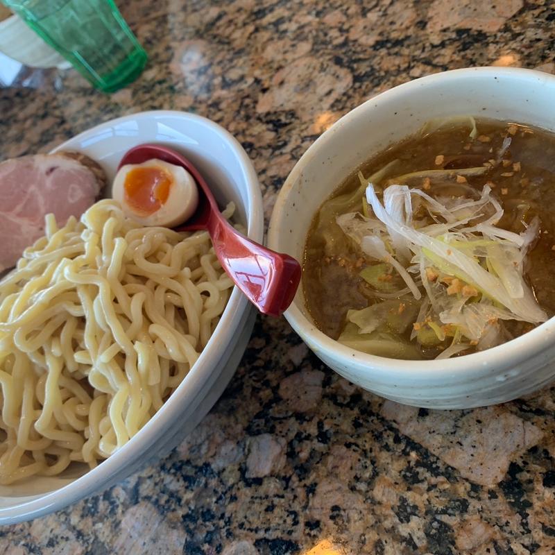まぐろ豚骨塩つけ麺 大盛 募金付チャーシュー1枚(麺処 蓮海 清田本店)