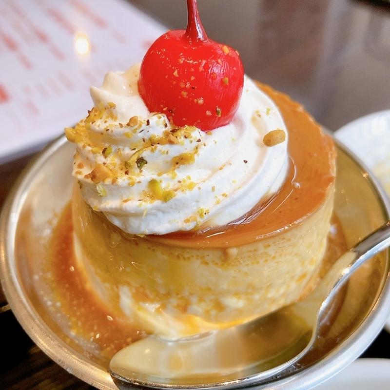 喫茶店のプリン（ランチセット）(ヘイワ食堂)