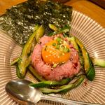 ねぎとろユッケ(串むすび♥ひいな 池尻大橋店)