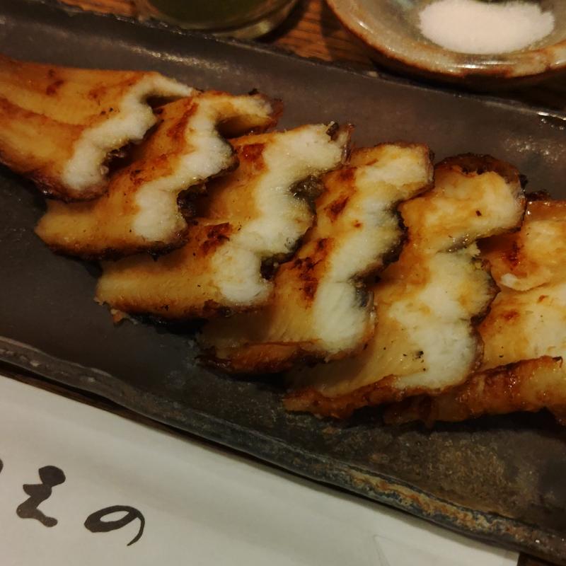 穴子の白焼き(あなごめし うえの 宮島口本店)