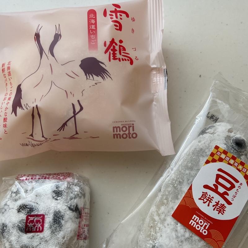 豆餅棒　豆大福　雪鶴北海道いちご(もりもと イオンモール札幌発寒店)