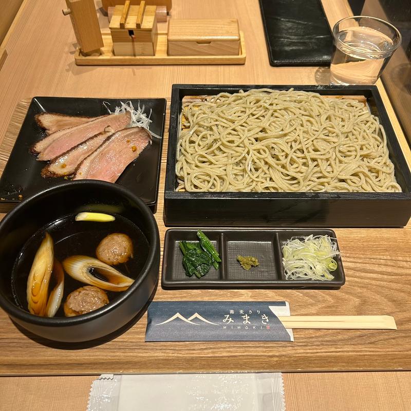 鴨板せいろ　大盛(蕎麦きり みまき)