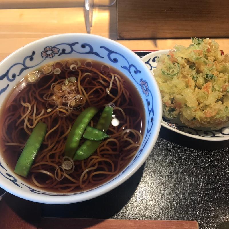かき揚げ蕎麦(喜乃字屋)