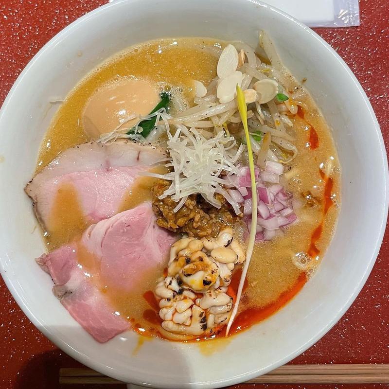 味玉付き 寒鱈白子味噌 (麦と麺助 新梅田中津店)