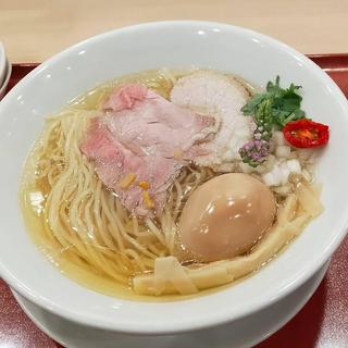 味玉イリコそば(麦と麺助 新梅田中津店)
