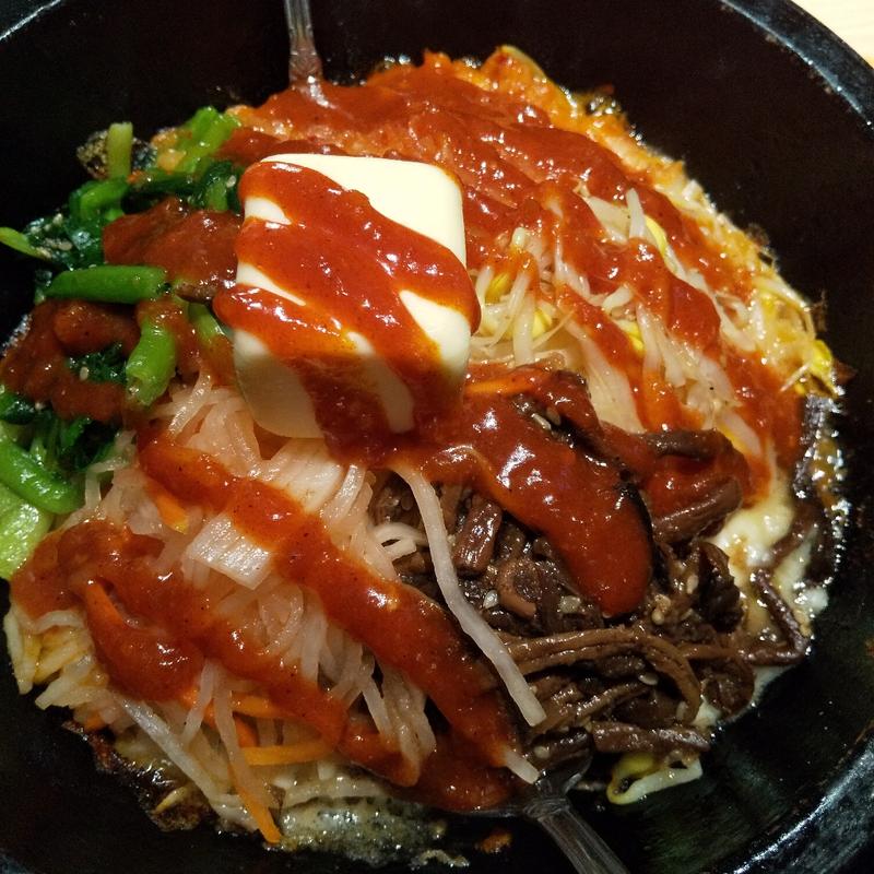 石焼チーズビビンバ(ホルモン焼 幸永 新宿東口店)