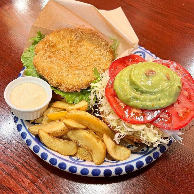 本気のエビカツバーガー(カントリーレストランスワン)