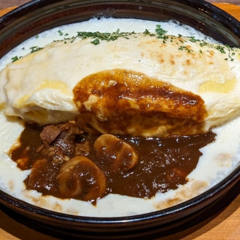 チーズインオムライスドリア(サロン卵と私)