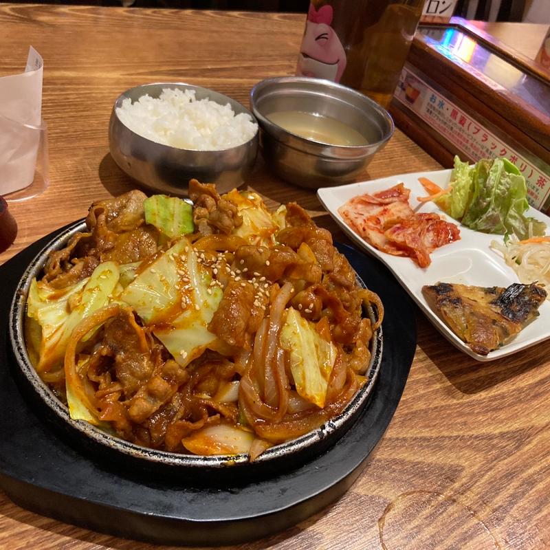 鉄板レッドプルコギ定食(ジャンモ ココリア多摩センター店 (Zangmo))
