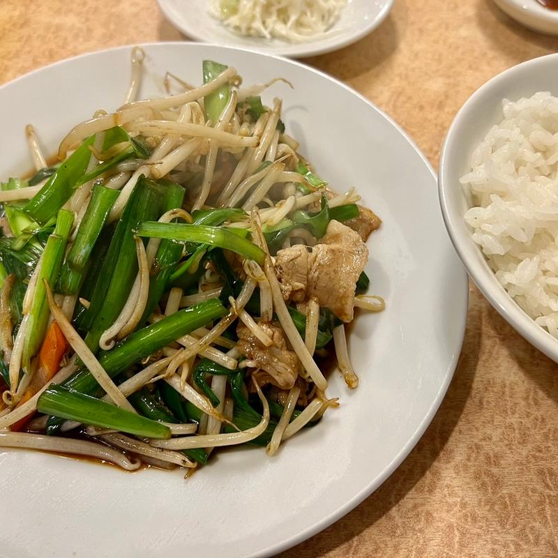 ニラ肉炒め定食(一番飯店)