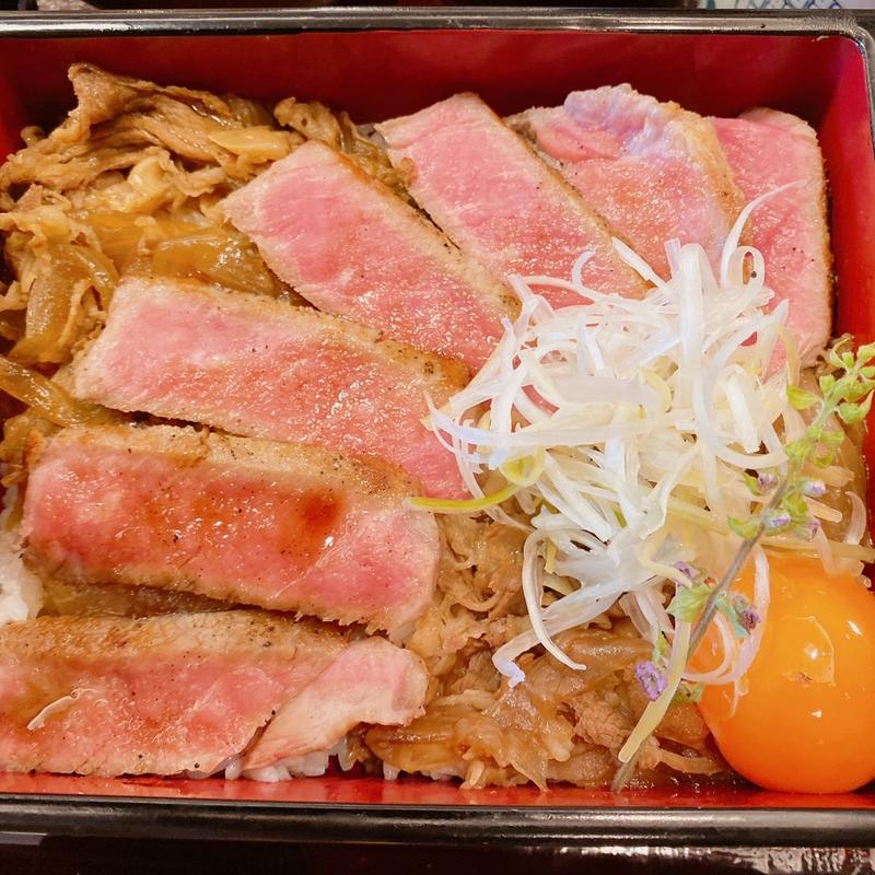 ローストビーフとすき焼き(牛ノ福 近鉄百貨店草津店5階／1階)