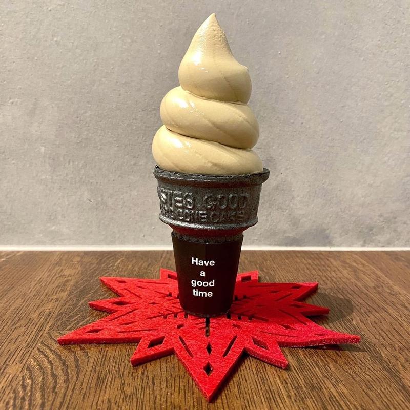 八女ほうじ茶(大名ソフトクリーム 大名店)