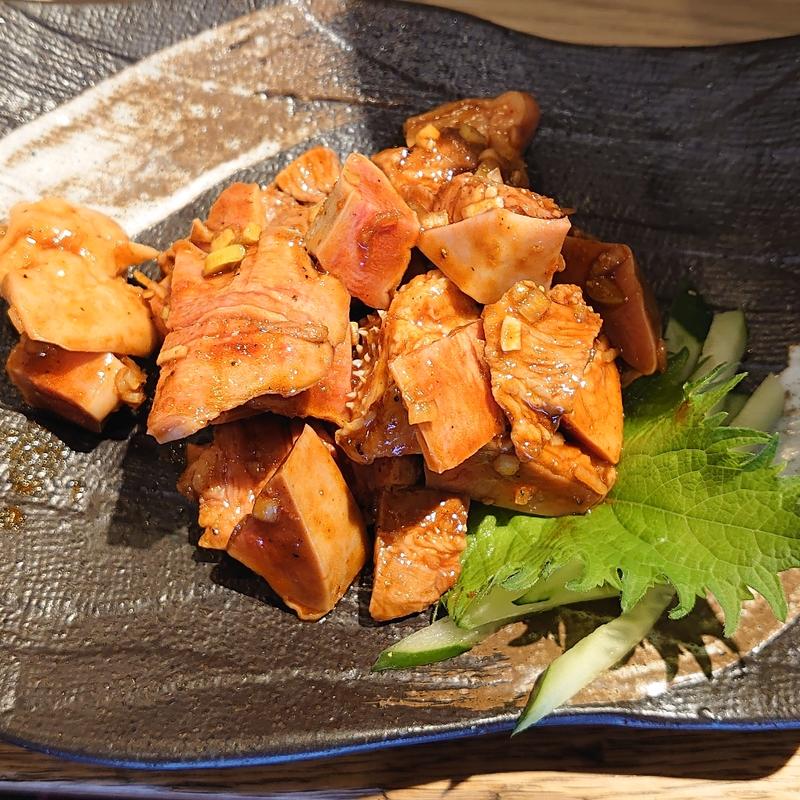 ねぎもつ　麻辣だれ(大衆ホルモン 肉力屋 大井町西口店)