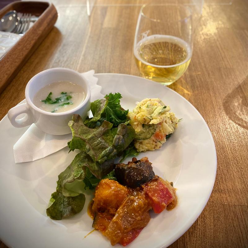 ランチセット プチ 前菜(蕎麦と林檎と)