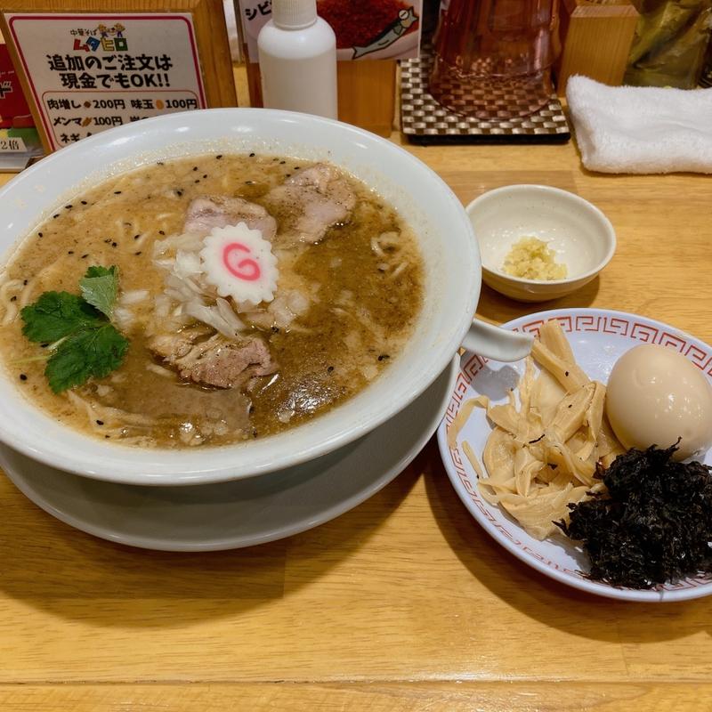 味噌中華そば、トッピング3点盛り(味噌中華そば ムタヒロ)