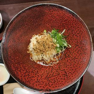 汁なし担々麺温泉卵セット(芝蘭担担麺)