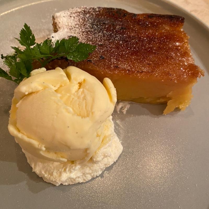 スウィートポテトのcake バニラのジェラート(ザ パスタ&グリルズ)