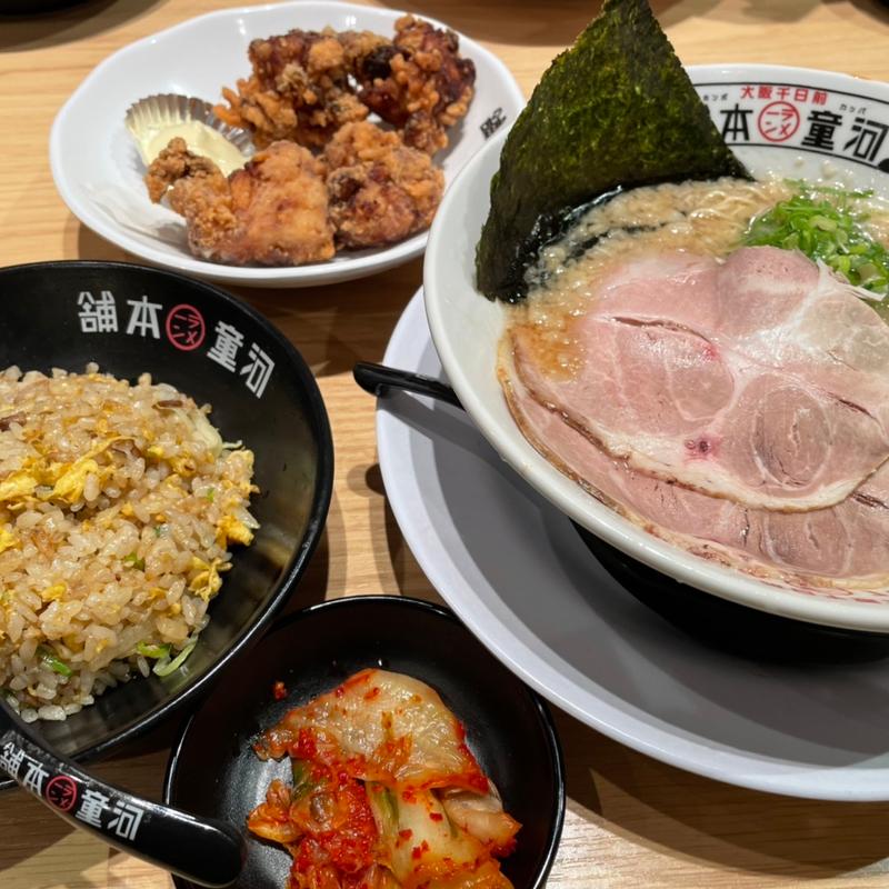 河童ラーメン やきめしセット(河童ラーメン本舗 羽曳野店)