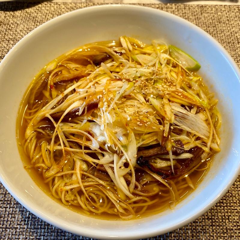 八幡平ポーク叉焼と細切り葱の汁そば(ANAクラウンプラザホテル秋田 中国料理 花梨)