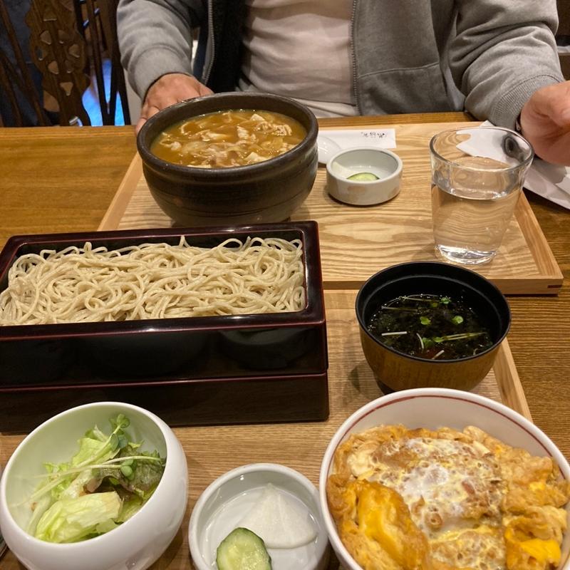 かつ丼セット(幸町 満留賀(まるか)～自家打ち蕎麦（そば）～)