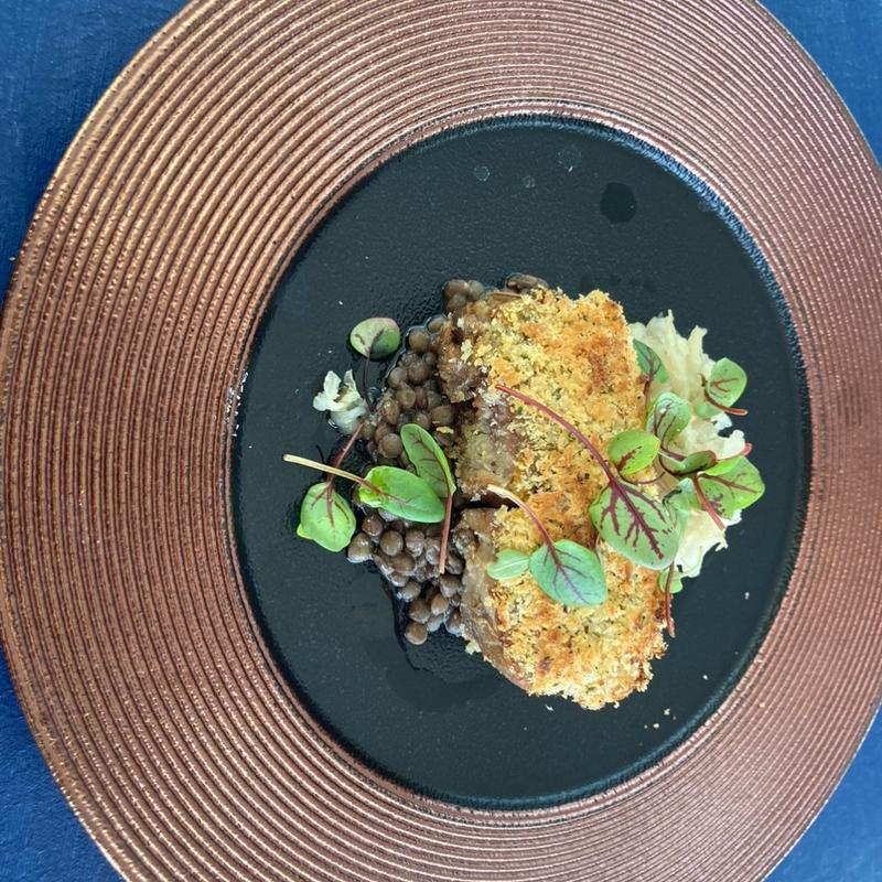 豚バラの香草パン粉焼き　白菜のマリネ(アクアマーレ)