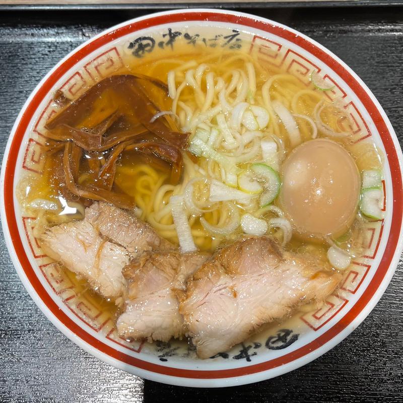 中華そば味玉入り(中華そば専門 田中そば店 ダイバーシティ東京店)