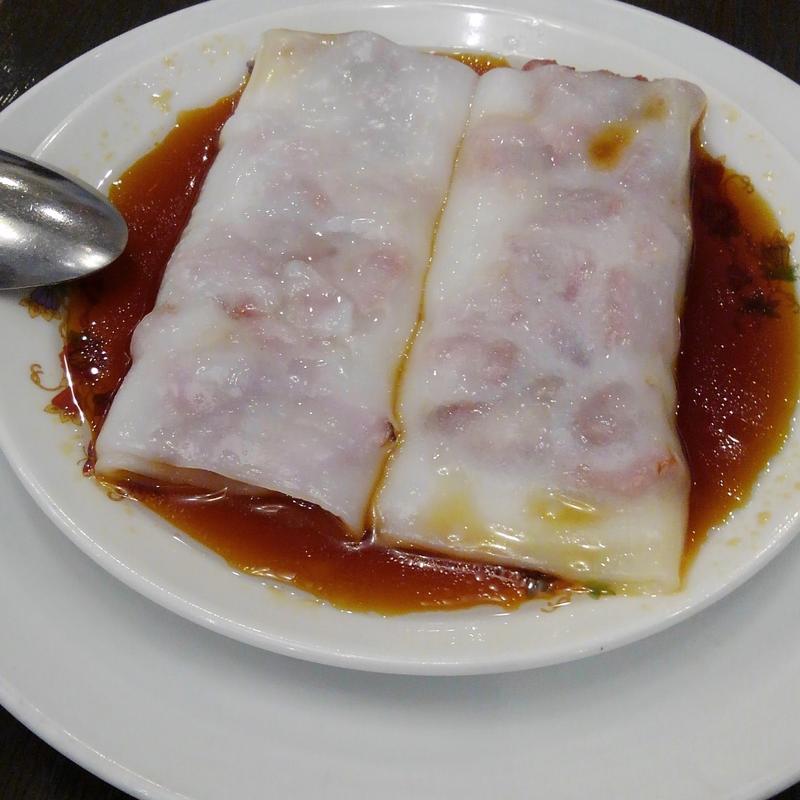 チャーシュー入り蒸しクレープ(菜香新館)