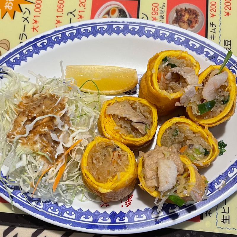 手作り玉子春巻(彩華ラーメン 大阪上六店)