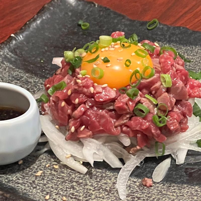 牛カルビ炙りユッケ(一番太鼓 門司本店 )