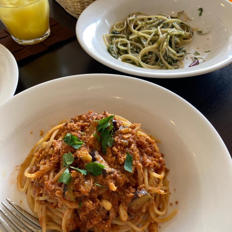 鯖とトマトのパスタ(jupter)