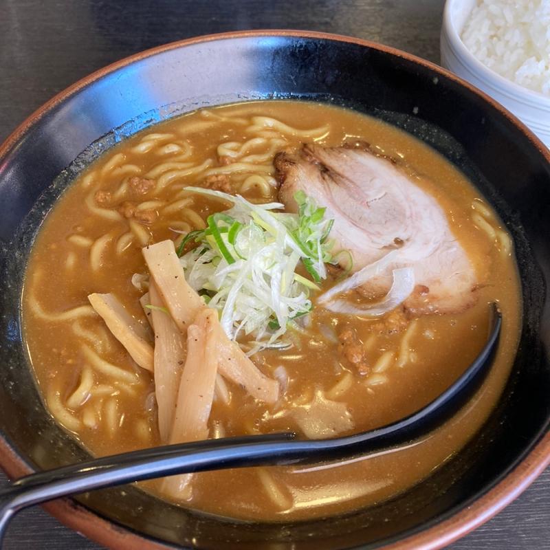 カレーラーメン＋ライス(氷見ラーメン 野々市粟田店 )