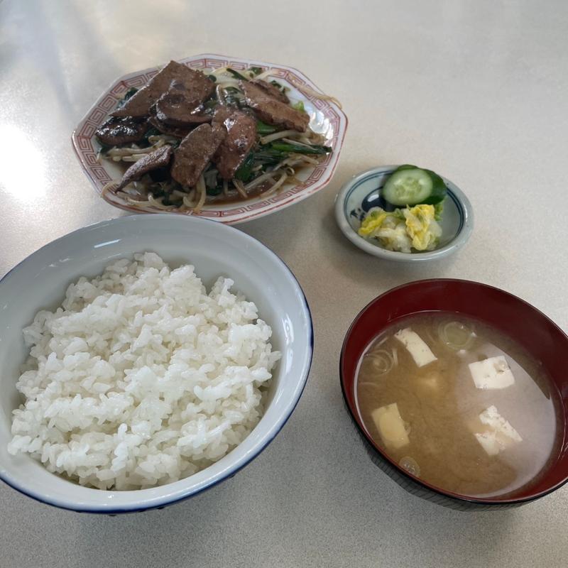 ニラレバもやし炒め定食(中華料理 天狗 )