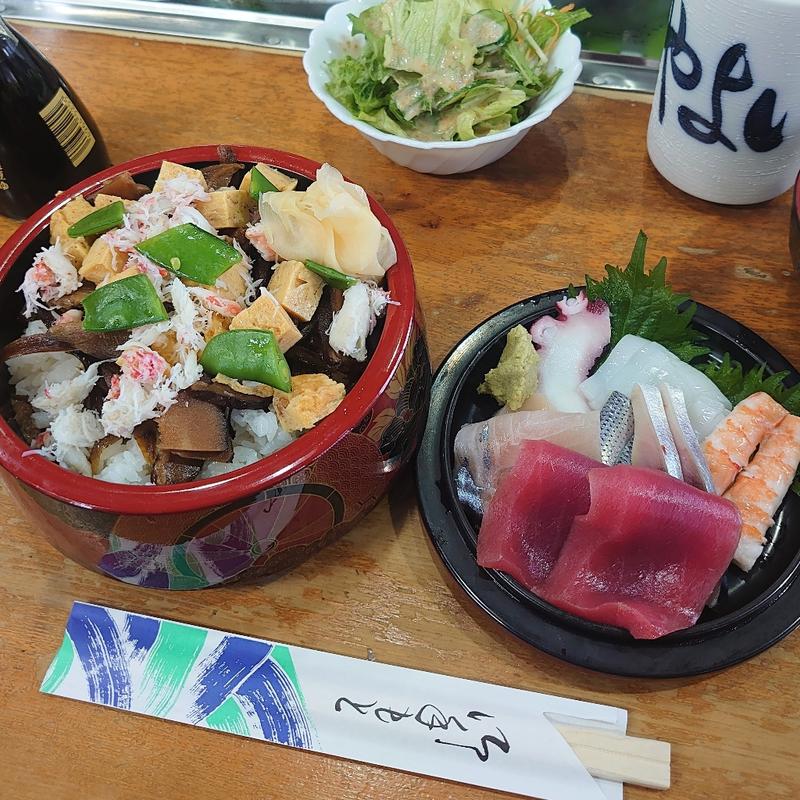 海鮮丼＋大盛り(やよい寿し )