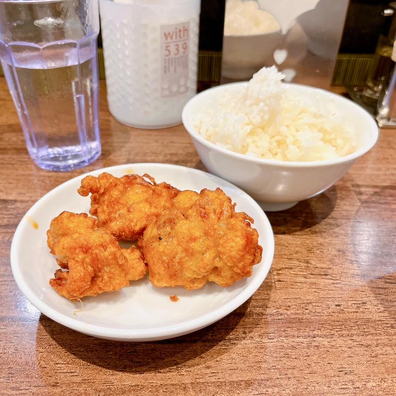 唐揚げ3個半ライスセット(麺屋翔 みそ処)