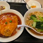 天津飯とワンタン麺セット