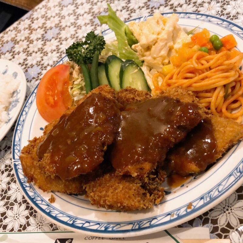 一口カツ定食(喫茶コンパ)