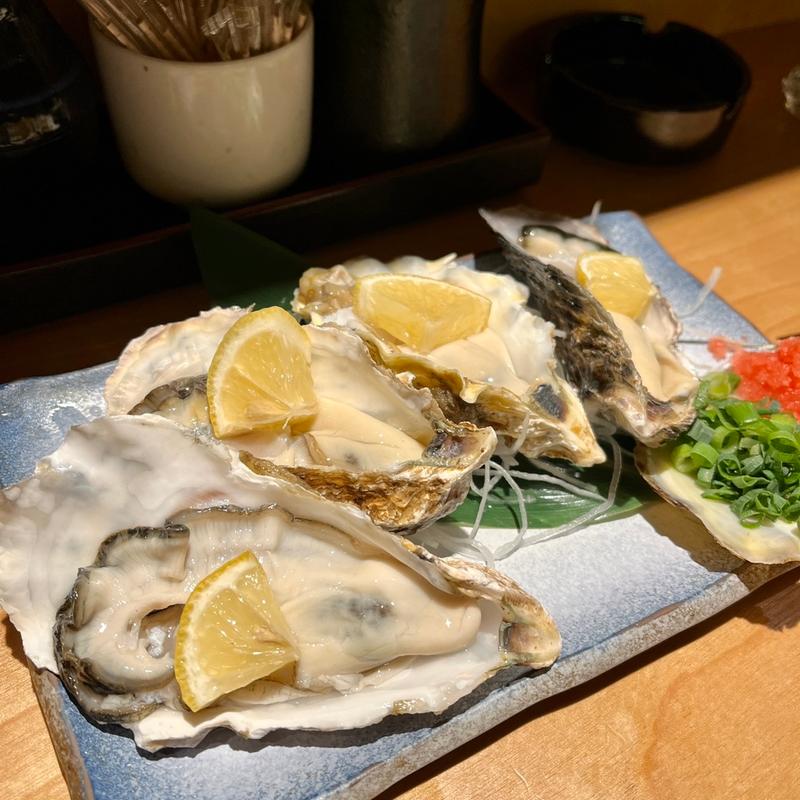 生ガキ(魚貝三眛·雛一号店)