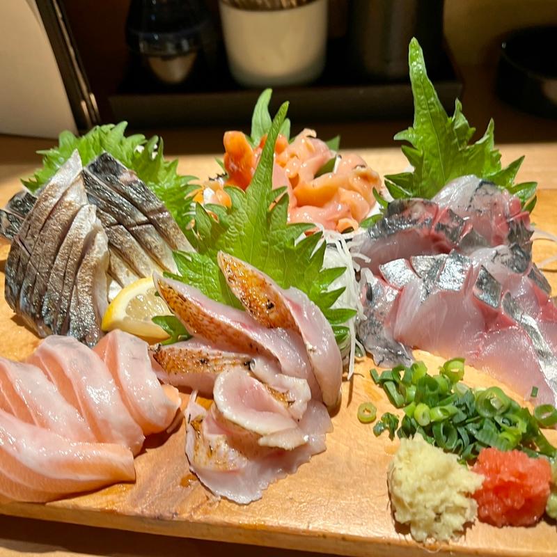 刺身盛合せ(魚貝三眛·雛一号店)