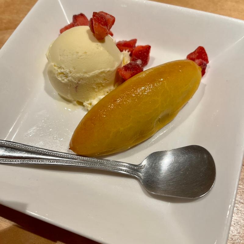 HOTスイートポテトとバニラアイス(魚貝三眛·雛一号店)