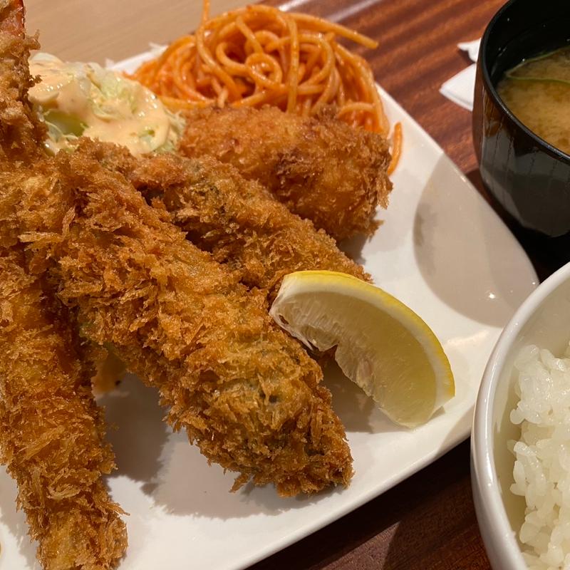 牡蠣ミックスフライ(レストランカタヤマ錦糸町グリル)