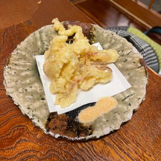 ゲソの天ぷら(博多 魚がし 海の路)