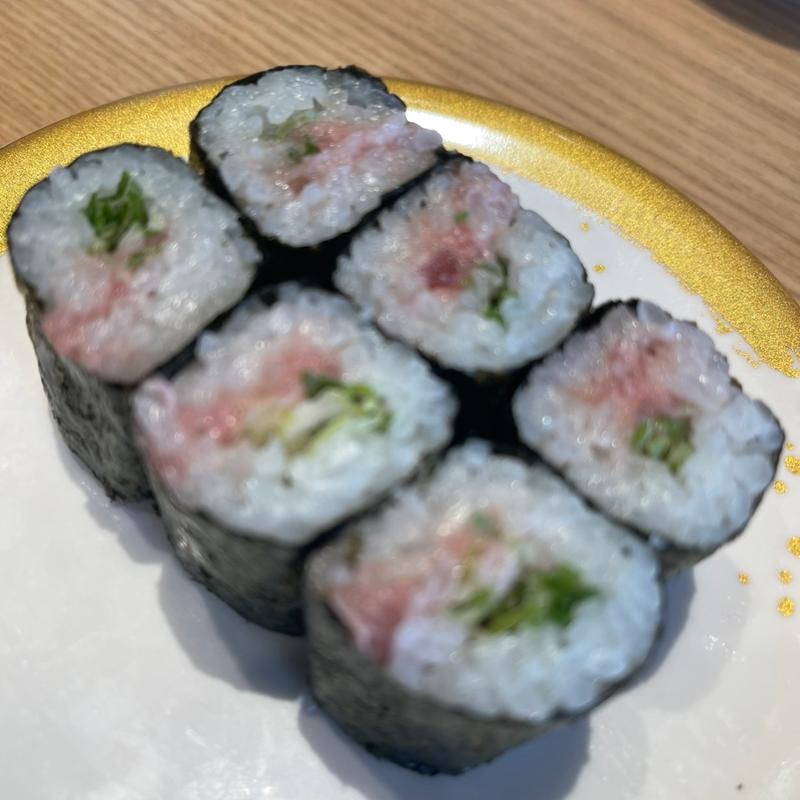 上ねぎとろ巻き(磯のがってん寿司 神戸菊水店)