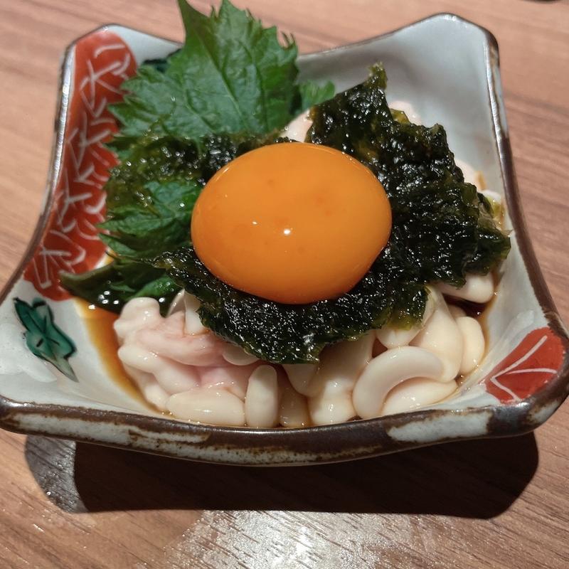 たら白子黄身醤油(魚河岸酒場 FUKU浜金 金山店)