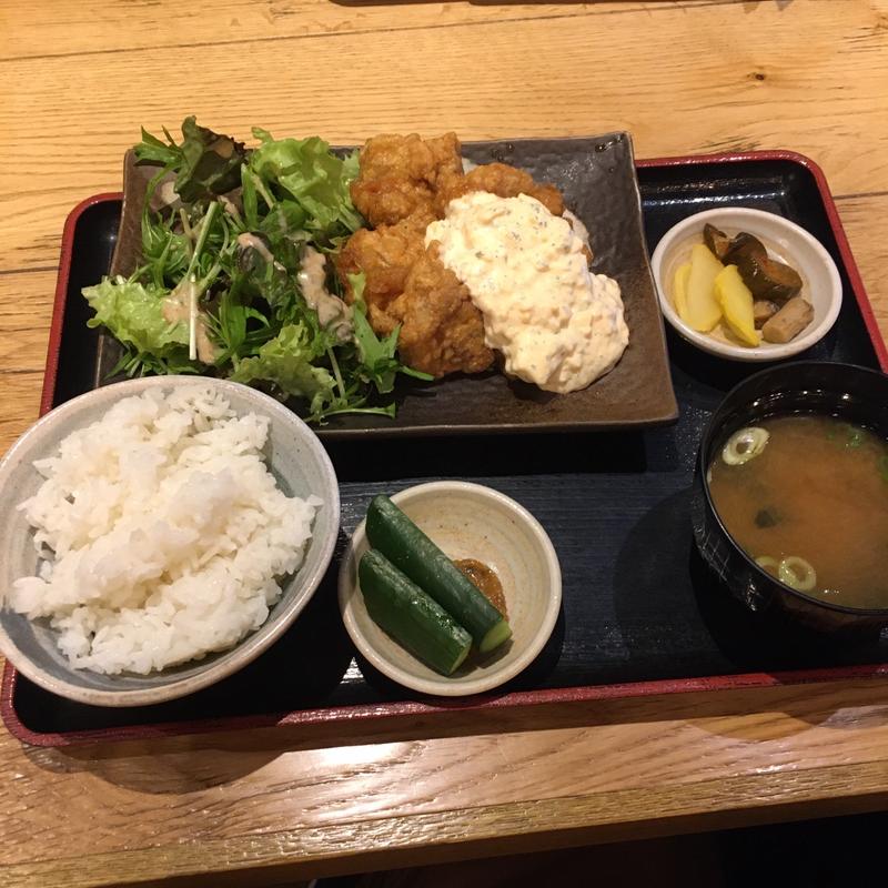 鳥南蛮定食(じとっこ組合 三島駅前店)
