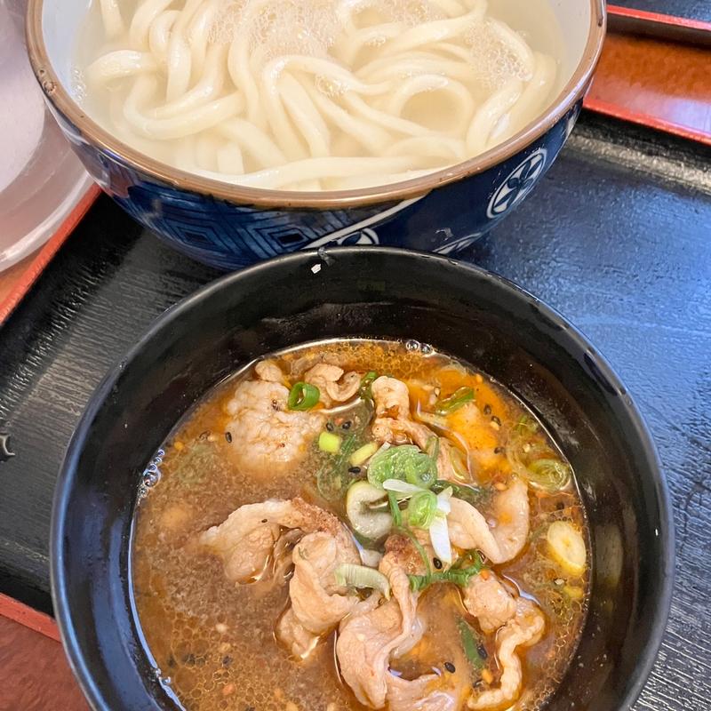 赤辛肉付け(讃岐うどん 直白)