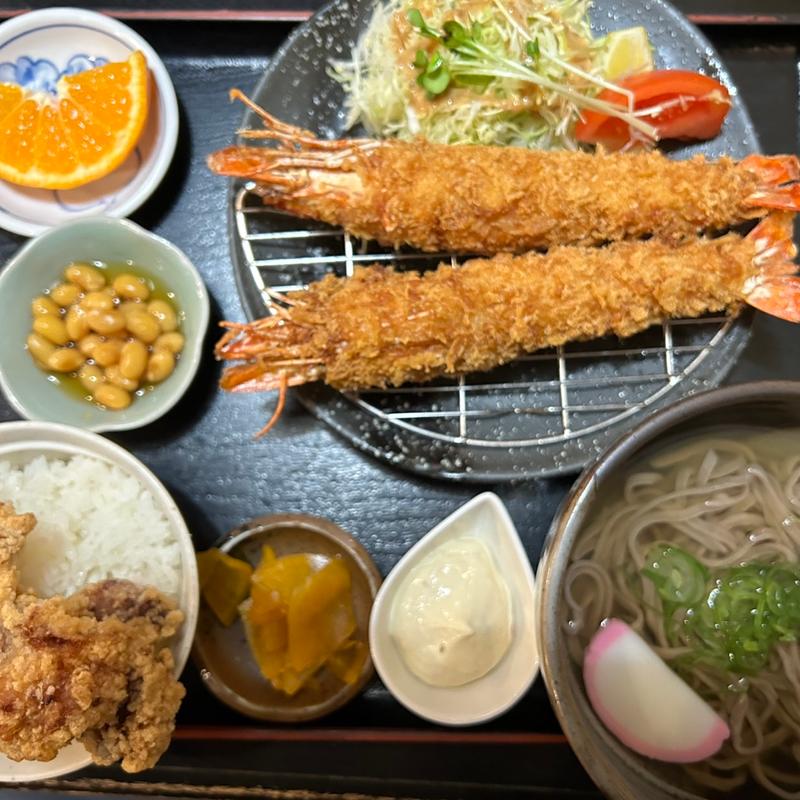 特大海老フライ定食(本家權太樓 古町店)